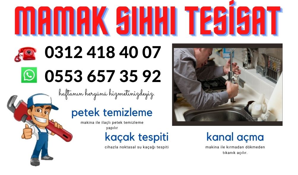 Mamak su tesisatçısı Ankara